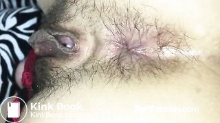 Farting to your nose with her hairy asshole!