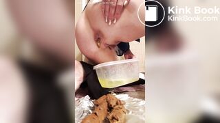 Milf drops a lot of logs