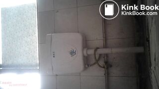 China woman toilet pooping - video 2