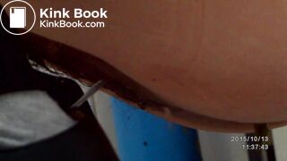 China woman toilet pooping