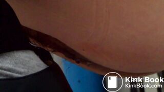 China woman toilet pooping