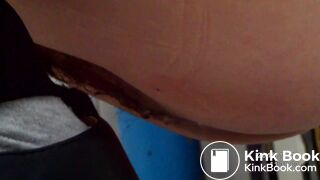 China woman toilet pooping