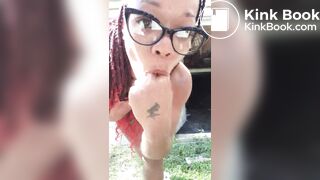 Ebony scat puke