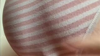 constipated panty poop again