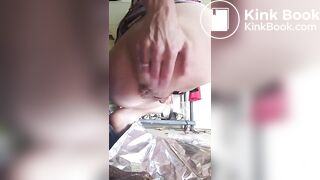 Sink poop scat shitting