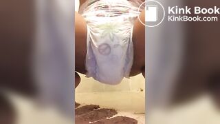 Messy Pullup Diaper