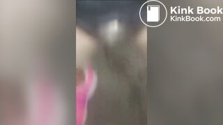 Girl has diarrhea in public toilet - video 15