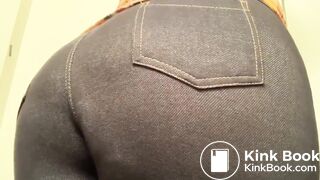 Girl get a huge load in jeans