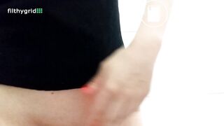 Beautiful sexy girl poop on the WC