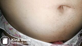 A lovely pink flower pattern panty cover on top.A white one was inside!