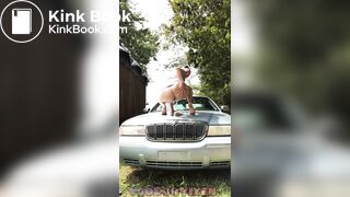 Shitting on Mercury car hood