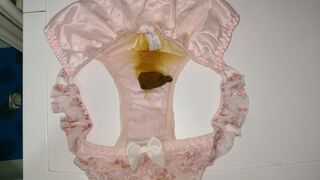 A LOVELY PINK FLOWER PATTERN PANTY AFTER PLAYING DETAILED VEDIO.