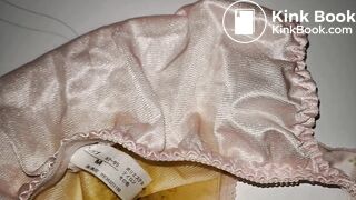 A LOVELY PINK FLOWER PATTERN PANTY AFTER PLAYING DETAILED VEDIO.