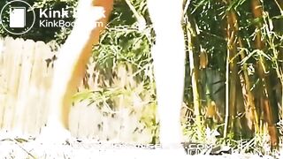 Panty aside shitting