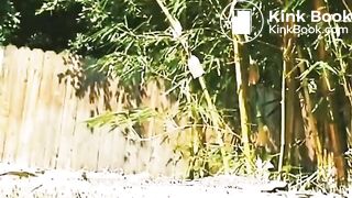 Panty aside shitting