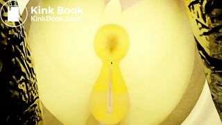 Fluttershy's happy unload in toilet (Micro Version)