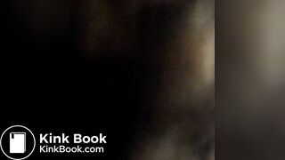 Shit covered amateur gagging while sucking cock