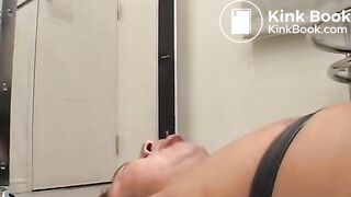 Asian Scat Girl smoking cigarette