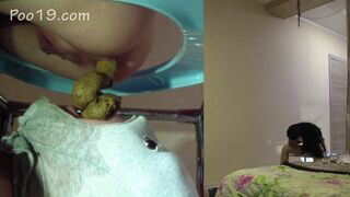 Consuming Christina's hard long turd.