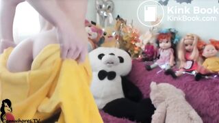 Cute camgirl deepthroat and dirty anal