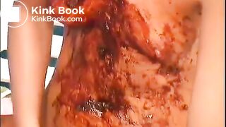 Blondie shitting and smerds sucking a big dick