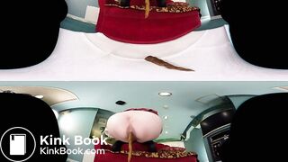 Cute Japanese girl VR shitting