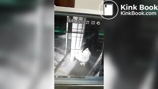 Girl pooping cctv