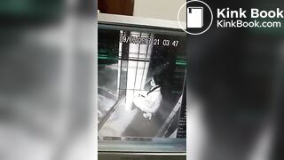 Girl pooping cctv