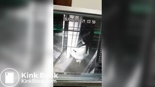 Girl pooping cctv