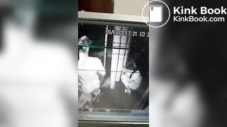 Girl pooping cctv