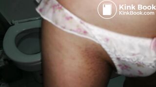 This lovely white flower pattern panty is ready to be play again.