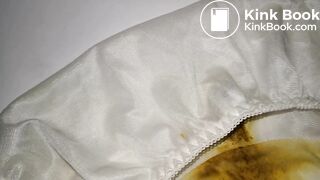 A LOVELY WHITE FLOWER PATTERN PANTY AFTER PLAYING DETAILED VEDIO.