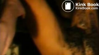 hung upside down manure dumped on her