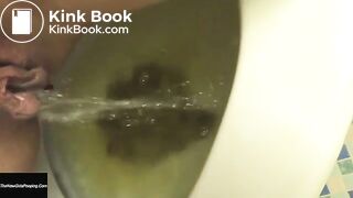 Girl pooping on toilet self shot 11