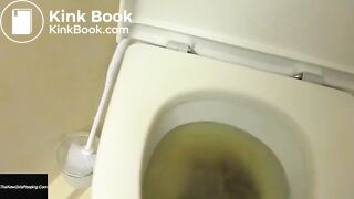 Girl pooping on toilet self shot 11