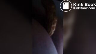 Massive soft shit in her toilet