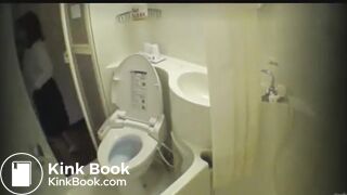 Japanese woman defecate long shit and masterbation