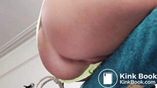 Blonde gets some enema