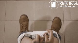 Sexy teen toilet pooping and farting scene - video 2