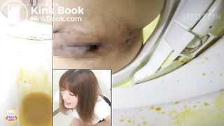 Shaved japanese secretary has diarrhea