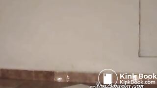 Girl smoking and pooping simultaneously