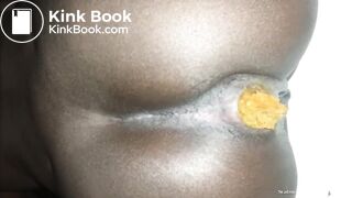 My African girl serves me breakfast