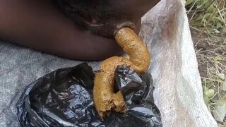 Biggest pile of poop from ebony beauty