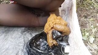 Biggest pile of poop from ebony beauty