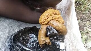 Biggest pile of poop from ebony beauty