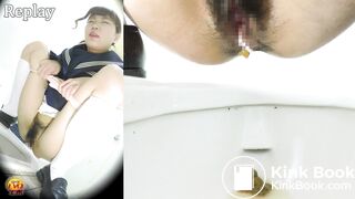 The view of japanese woman shit