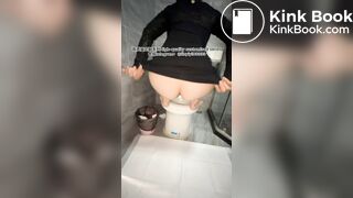 Beautiful girl poops in the toilet 95