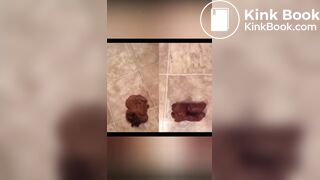 Pretty ebony shitting