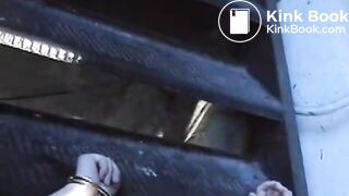 she covered his mustache with her shit