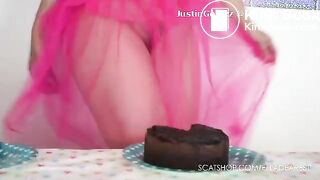 Perfect Ebony Model Birthday Scat